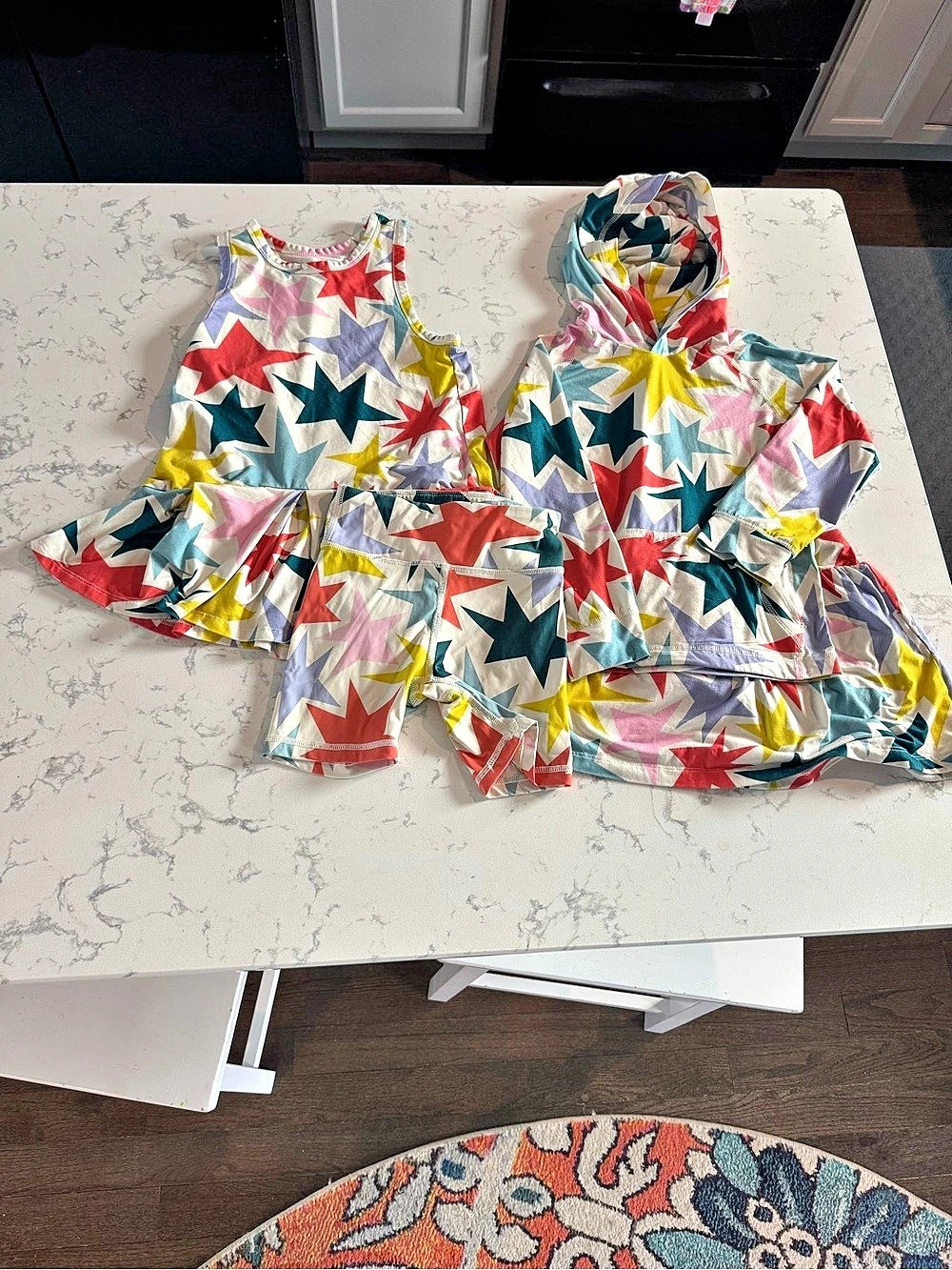 Hanna Andersson Kids' 4-Piece Set Girls Size 5 Star print